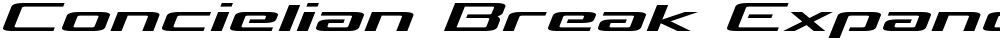 Concielian Break Expanded Semi-Italic
