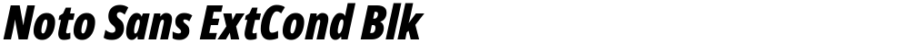 Noto Sans ExtCond Blk