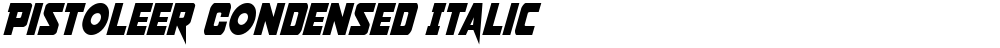 Pistoleer Condensed Italic