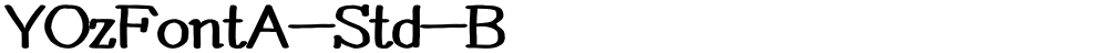 YOzFontA-Std-B