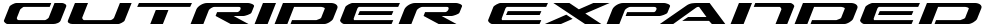 Outrider Expanded Italic