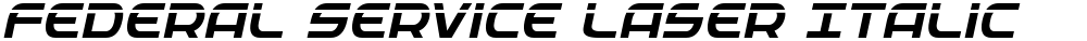 Federal Service Laser Italic
