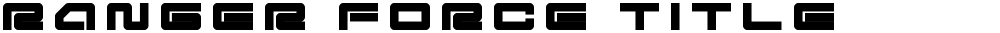 Ranger Force Title