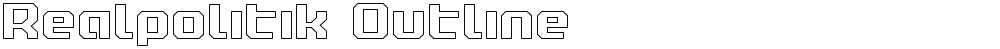 Realpolitik Outline