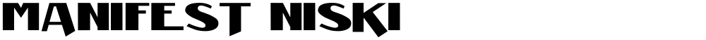 Manifest Niski