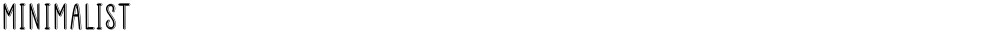 MINIMALIST