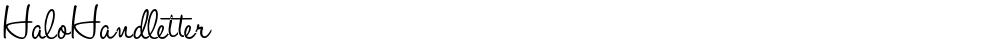 HaloHandletter