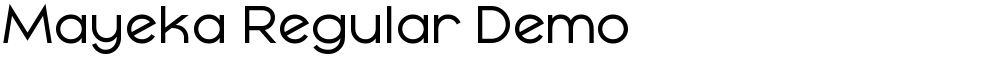 Mayeka Regular Demo