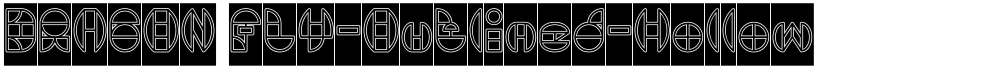 DRAGON FLY-Outlined-Hollow