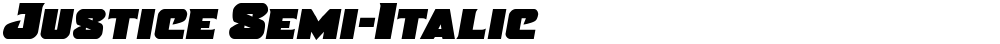 Justice Semi-Italic