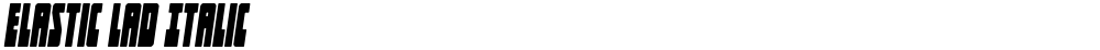 Elastic Lad Italic