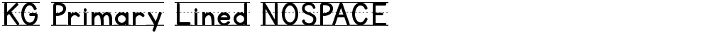 KG Primary Lined NOSPACE