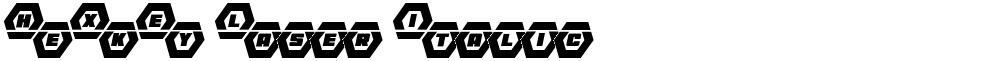 HeXkEy Laser Italic