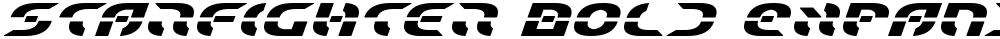 Starfighter Bold Expanded Italic