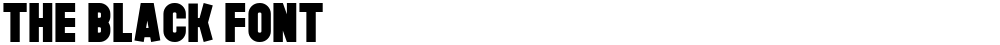 The Black Font