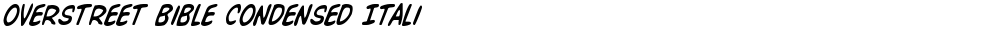 Overstreet Bible Condensed Italic