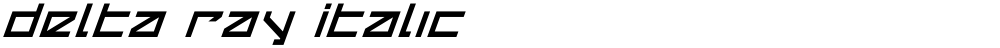 Delta Ray Italic