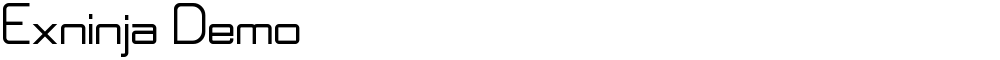 Exninja Demo