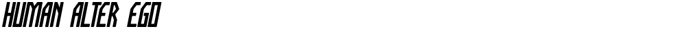 HUMAN ALTER EGO