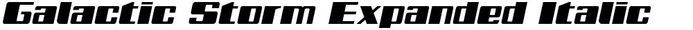 Galactic Storm Expanded Italic