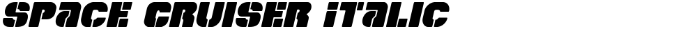 Space Cruiser Italic