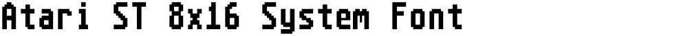 Atari ST 8x16 System Font