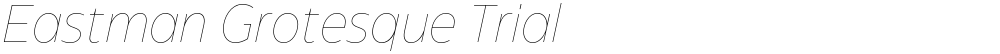 Eastman Grotesque Trial