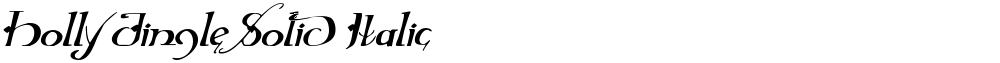 Holly Jingle Solid Italic