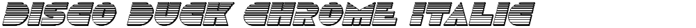 Disco Duck Chrome Italic