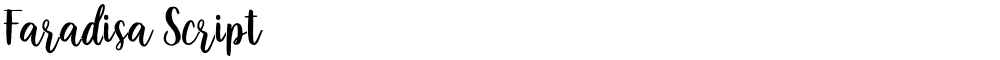 Faradisa Script