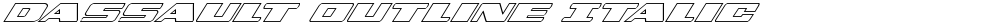 Dassault Outline Italic