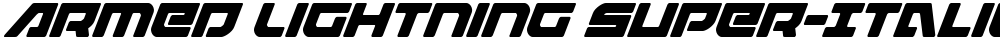 Armed Lightning Super-Italic