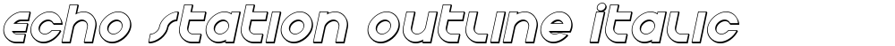 Echo Station Outline Italic