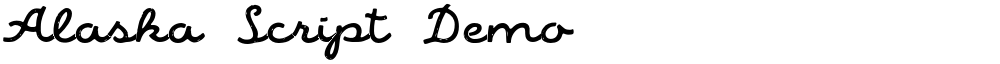 Alaska Script Demo