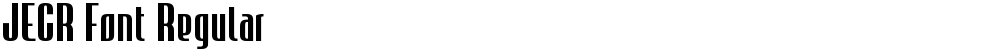 JECR Font Regular