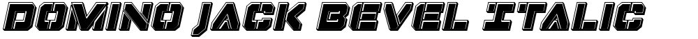 Domino Jack Bevel Italic