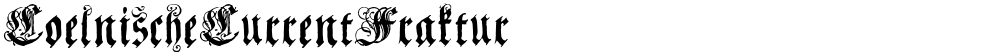 CoelnischeCurrentFraktur
