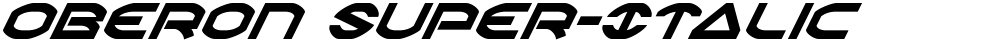 Oberon Super-Italic