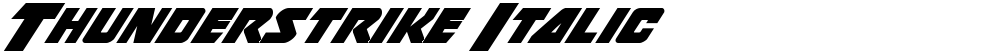 Thunderstrike Italic