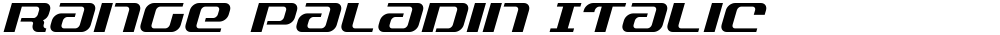 Range Paladin Italic