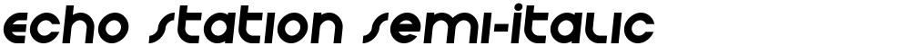 Echo Station Semi-Italic