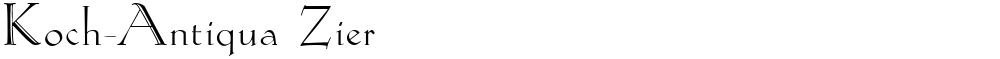 Koch-Antiqua Zier