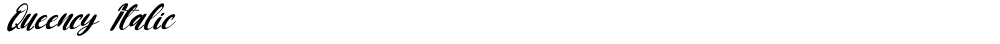 Queency Italic