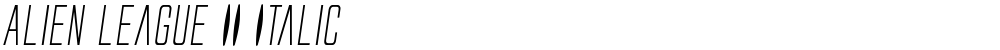 Alien League II Italic
