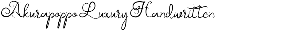 Akurapoppo Luxury Handwritten