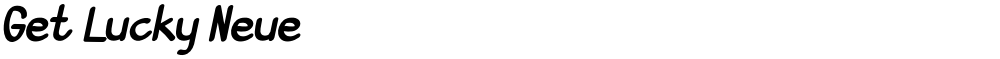 Get Lucky Neue