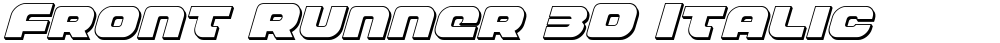 Front Runner 3D Italic