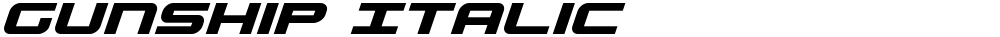 Gunship Italic
