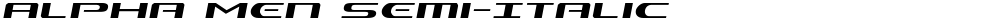 Alpha Men Semi-Italic