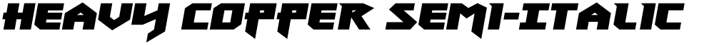 Heavy Copper Semi-Italic